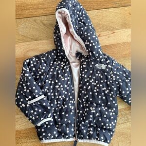 The North Face reversible toddler puffy jacket